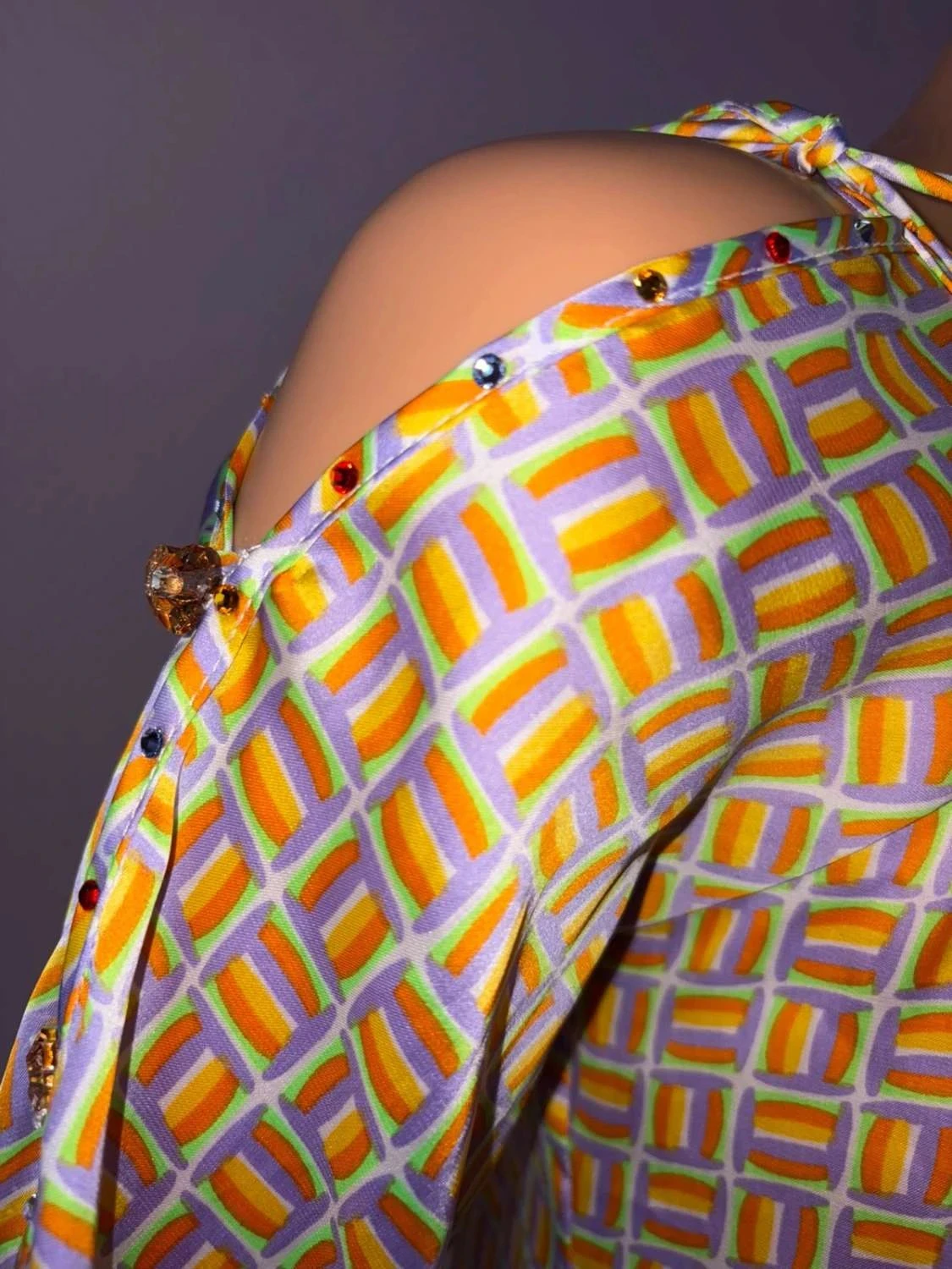 Lichte zomer blouse voor dames maat 36 met steentjes – photo 3